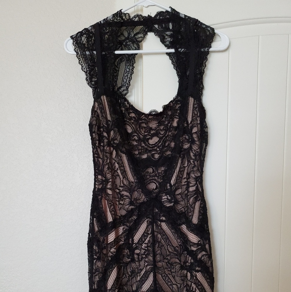 Nicole Miller Black Lace Dress